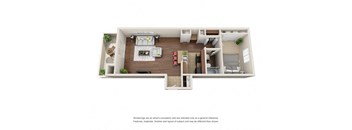 2 bed floor plan