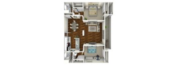 2 bed 2 bath floorplan