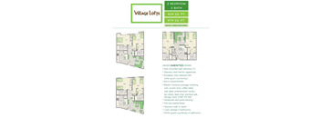 2 bedroom, 2 bathroom floor plan option