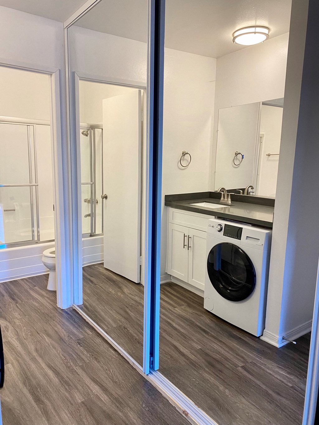 large mirror slide closet 