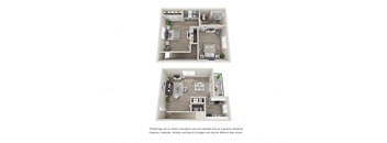 a 2 bedroom floor plan