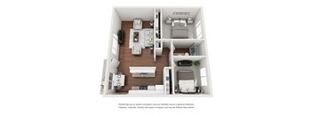 2 bedroom 1 bath floorplan