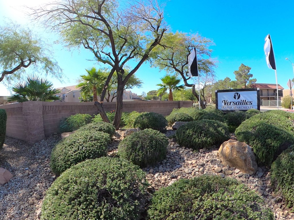front sign at Versailles