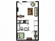 one bedroom floorplan
