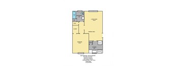 1 BDRM FLOOR PLAN 518 SF