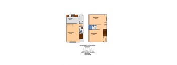2 BDRM 1.5 BATH 900 SF
