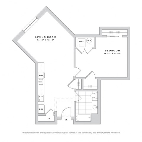 a floor plan of a living room and dining room