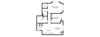 a floor plan of a house with a bedroom and a living room