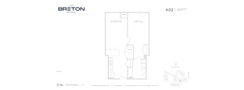 A floor plan for a property by The Breton Bayonne.