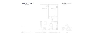 A floor plan for a property by The Breton Bayonne.