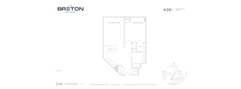 A drawing of a Breton Bayonne floor plan.