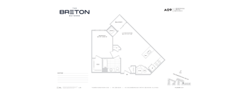 A floor plan for a property located at 1300 South Breton Boulevard, New Orleans, LA 70119.