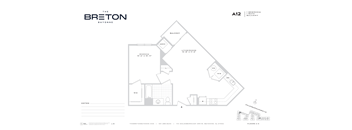 A floor plan for a property located at The Breton Bayonne.