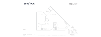 A floor plan for a property by The Breton Bayonne.