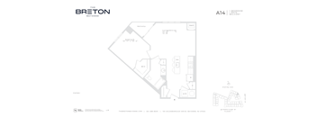 A floor plan for a property called The Breton Bayonne.