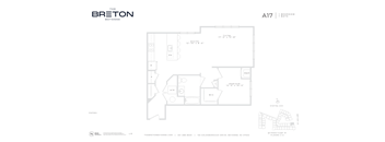 A floor plan for a property named Breton Rayonn.