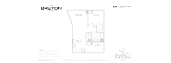 A floor plan for a property located at The Breton Bayonne.