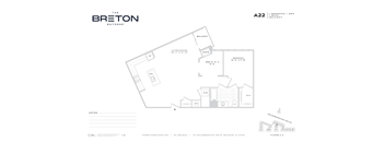A floor plan for a property named The Breton in Bayonne.