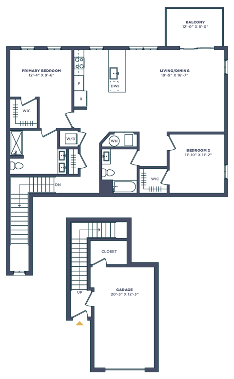 a floor plan of a house