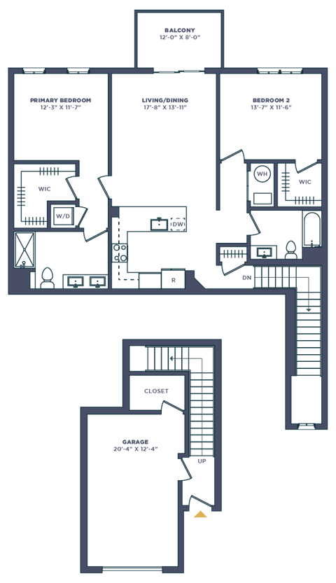 a floor plan of a house