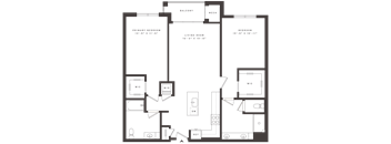 2 bedroom floorplan