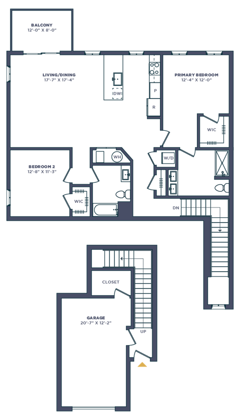 a floor plan of a house