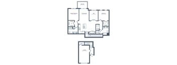 the plan of the first floor of the house