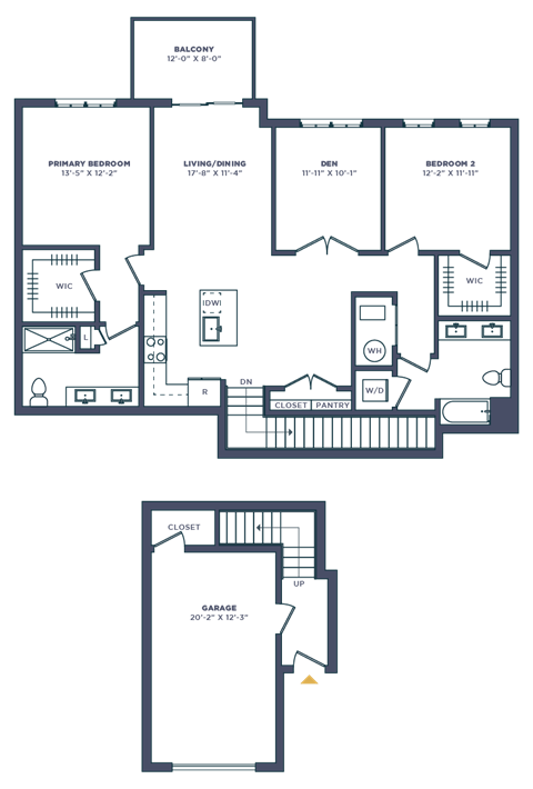 the plan of the first floor of the house