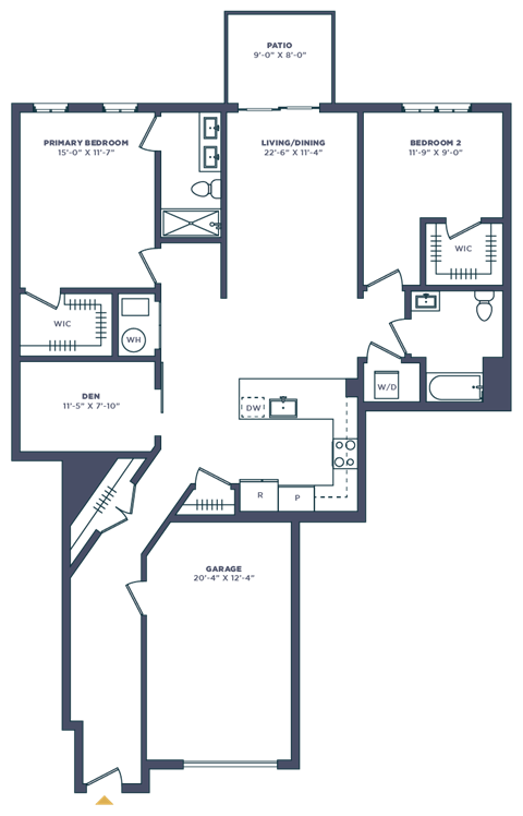 a floor plan of a house