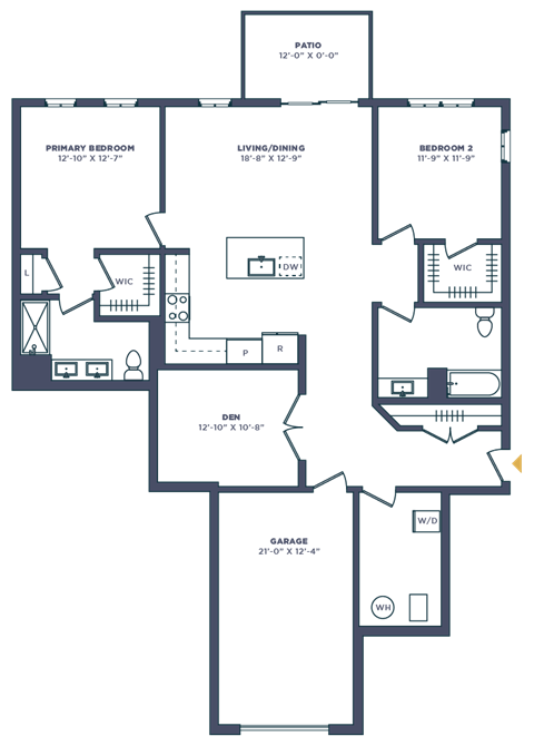 a floor plan of a house
