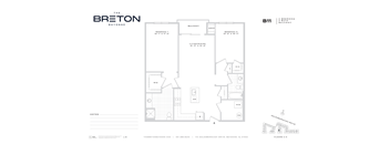 A floor plan for a Breton Bayonne B11 residence.