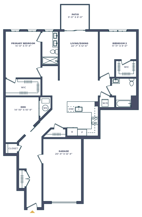 a floor plan of a house