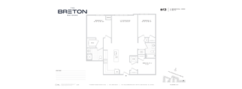 A floor plan for a property named The Breton in Bayonne.