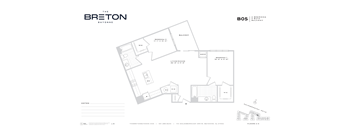 A floor plan for a building named The Breton in Bayonne.