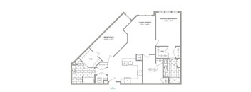 a floor plan of the first and second floors of an apartment building with floor plans