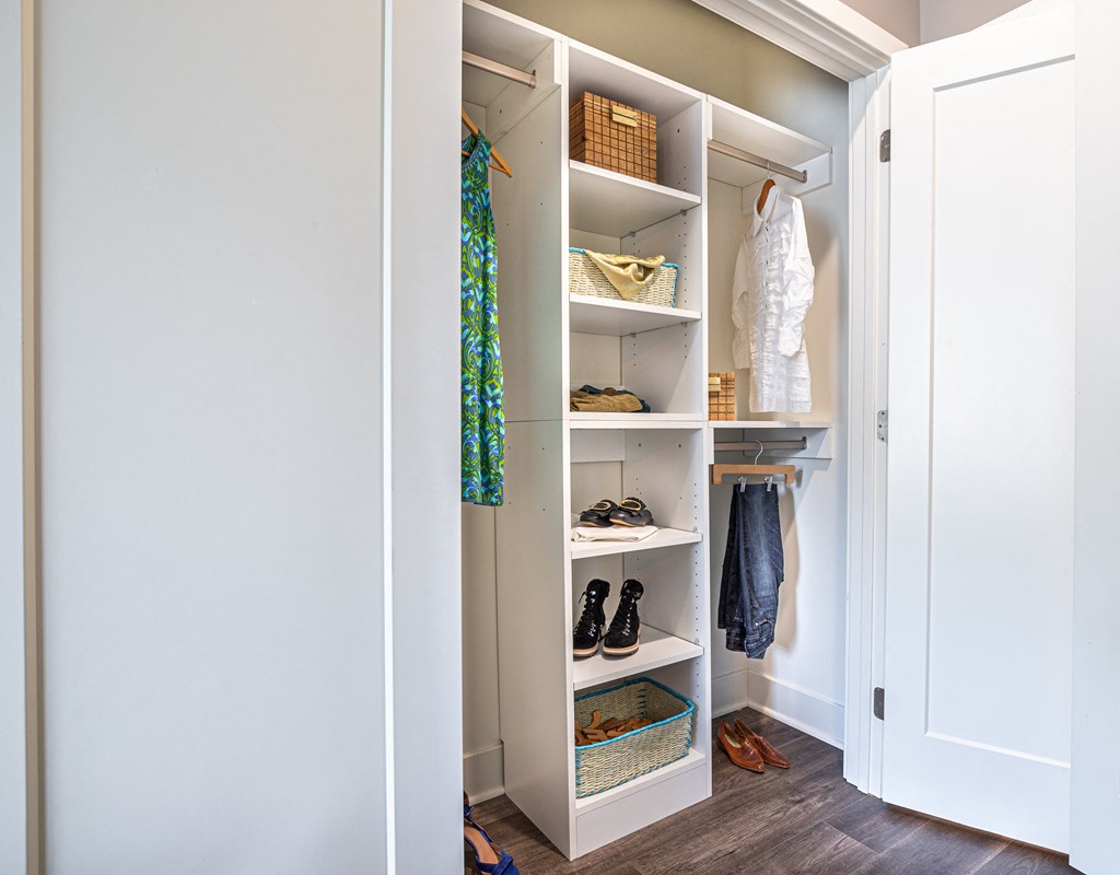 inwood closet with shelves