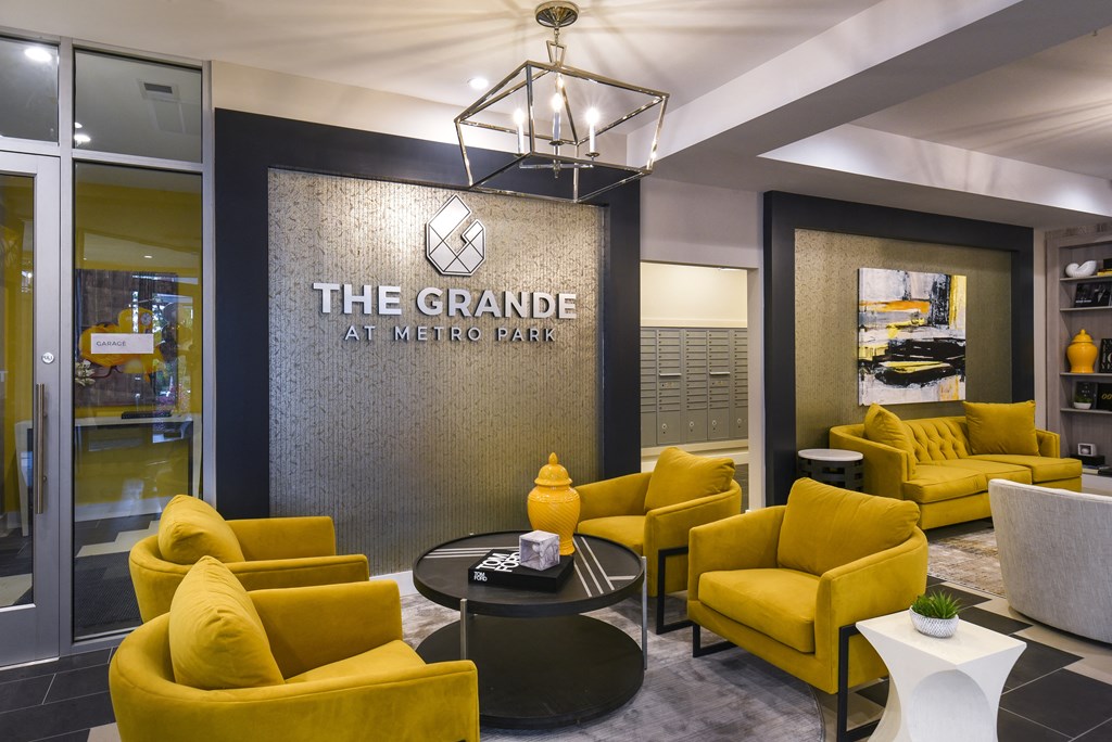 the lobby of the grand