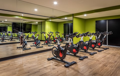inwood fitness studio with bikes