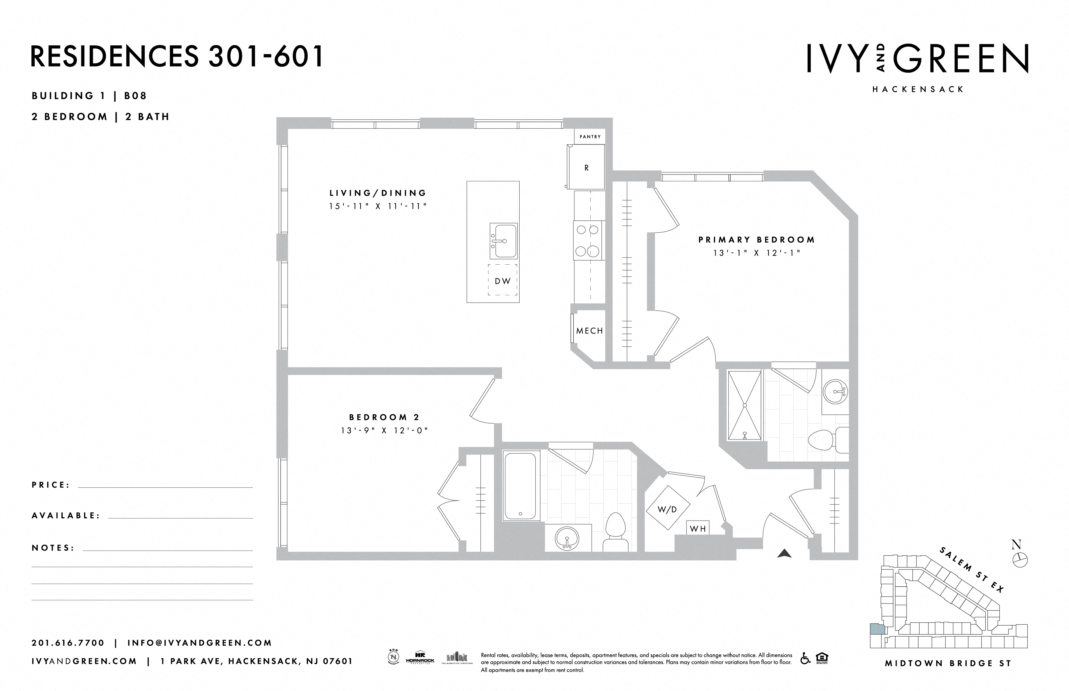 the floor plan of ivy & germ