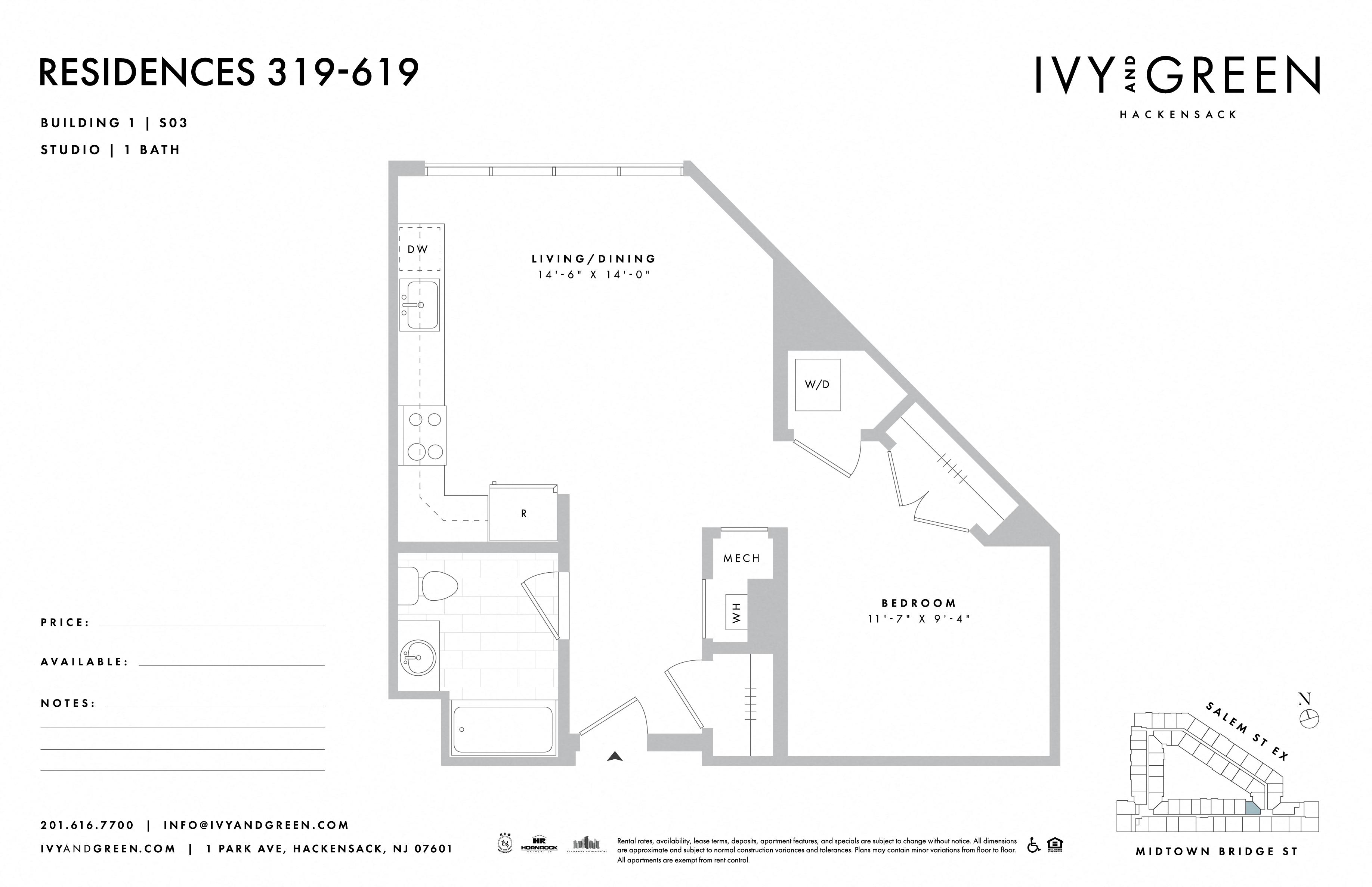the floor plan of ivy & germ