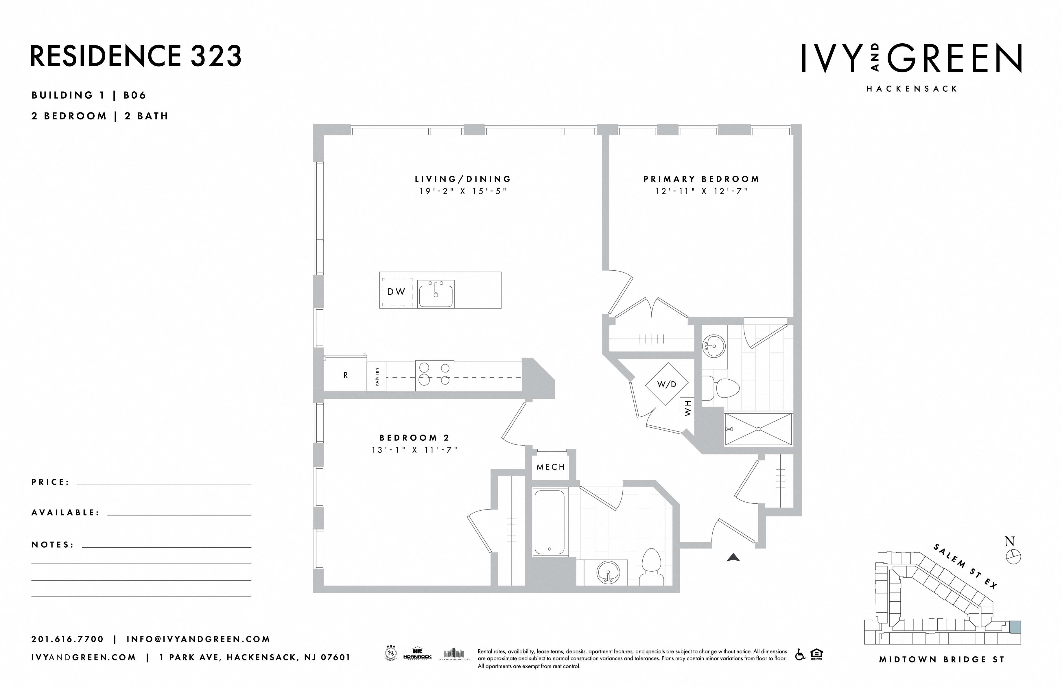 a floor plan of a residence at ivy & germ