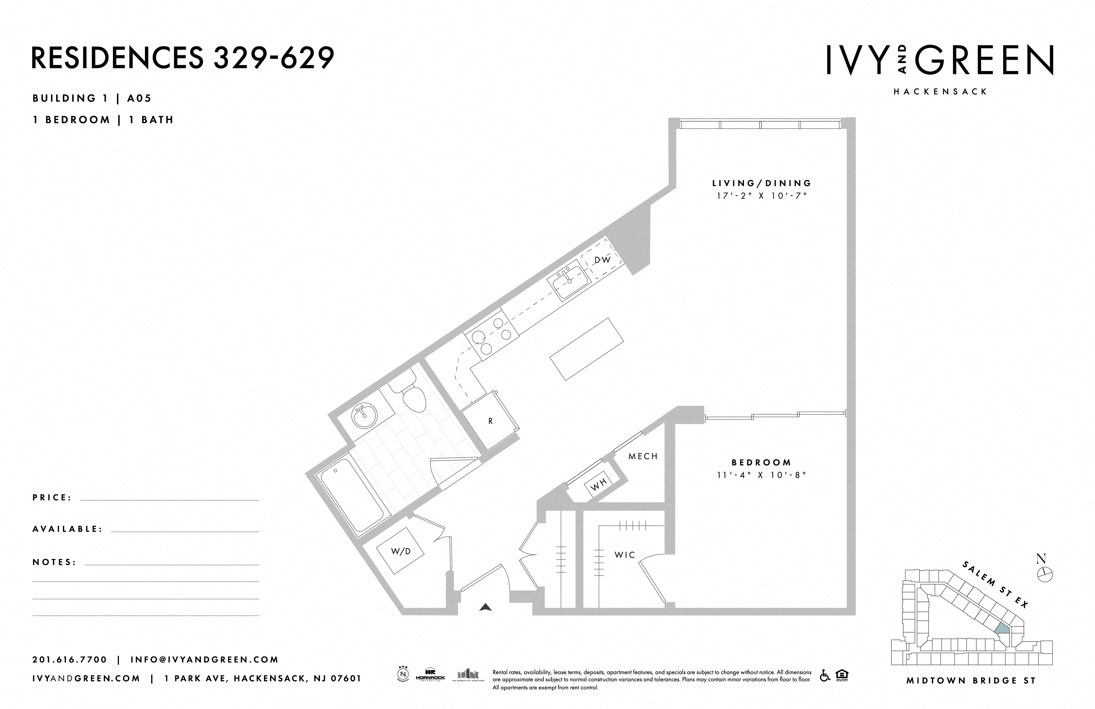 a floor plan of the residences at hamilton station