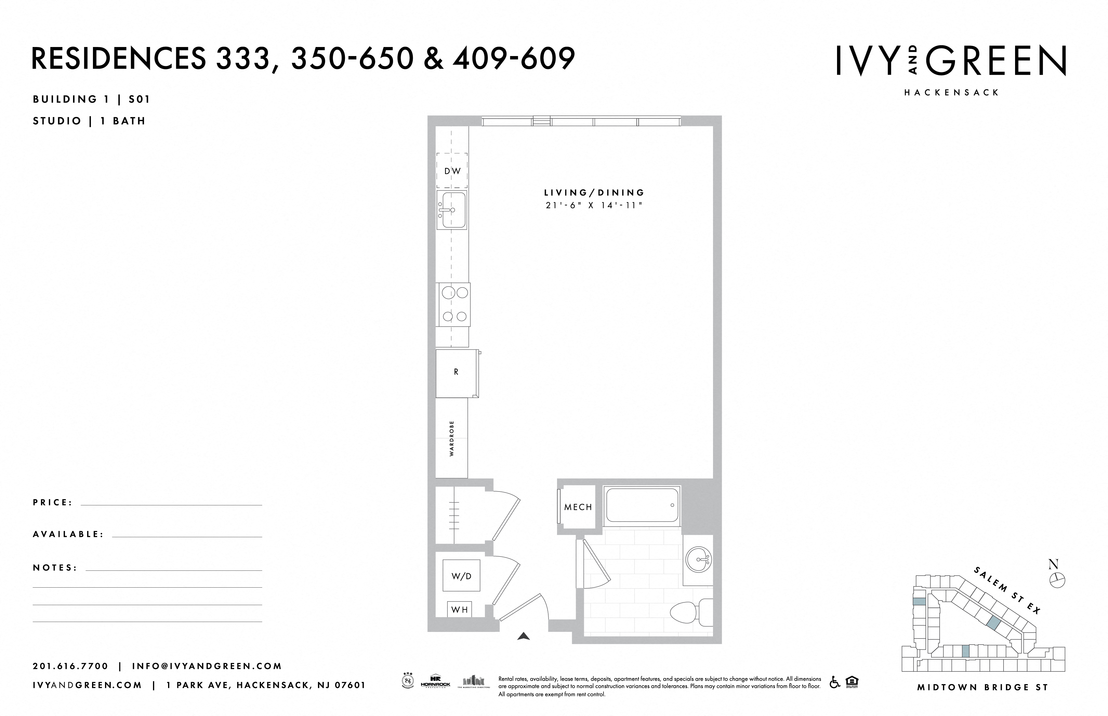 the floor plan of ivy & germ
