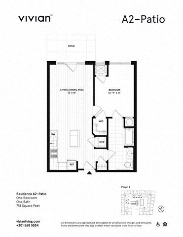 a floor plan of a bedroom apartment