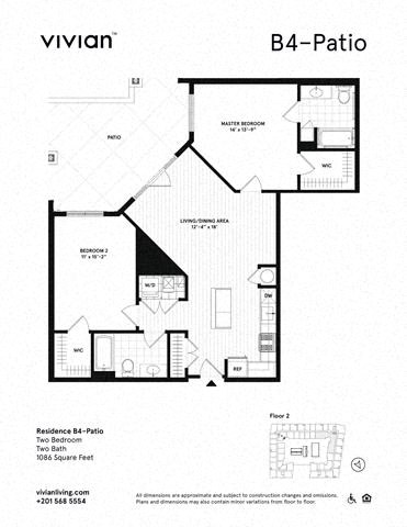 the floor plan of the apartment