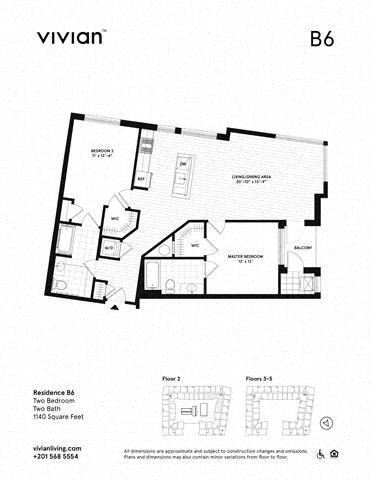 the floor plan of villa b6