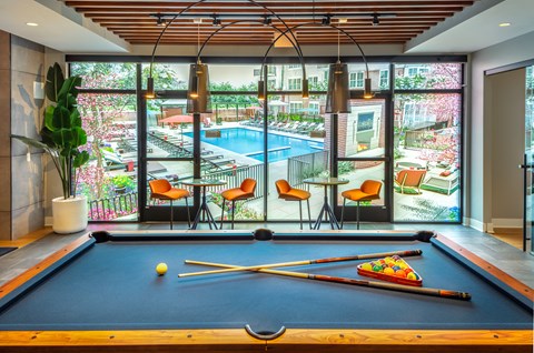 inwood close up of pool table