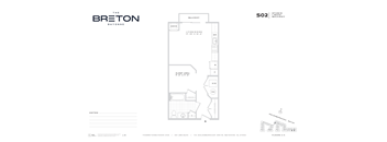 A floor plan for a building named The Breton Bayonne.