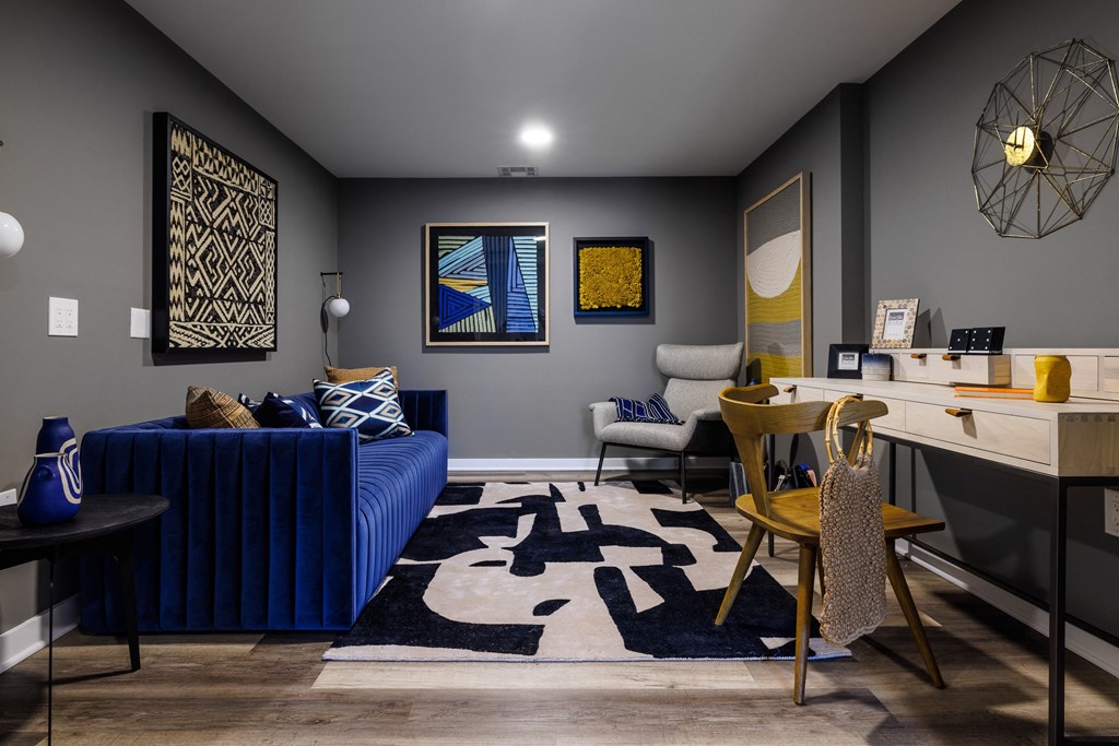 Living Spaces with Luxury Plank Flooring Throughout