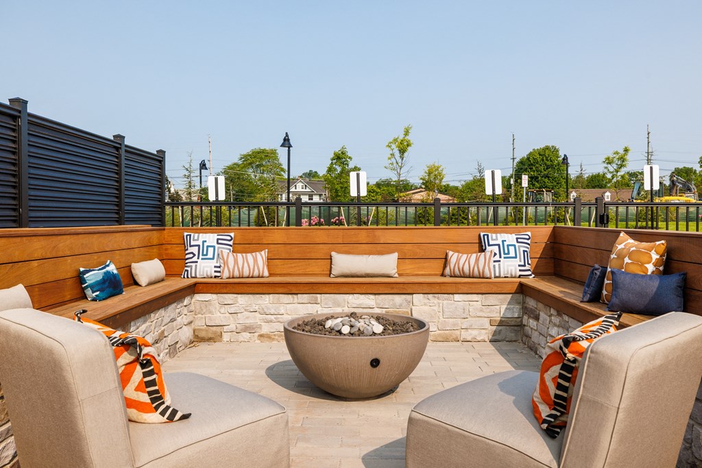 Outdoor Courtyard with Firepits